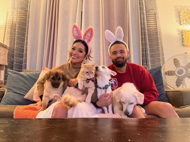Rex & Jessica Pedro with Pearl's first litter